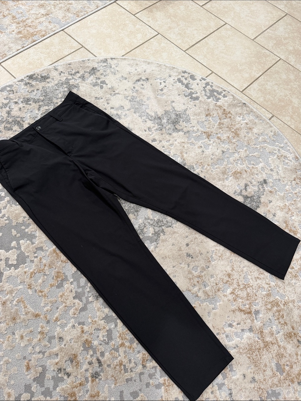 Cuts  clothing stretchy Black Men's Slim Dress Pants